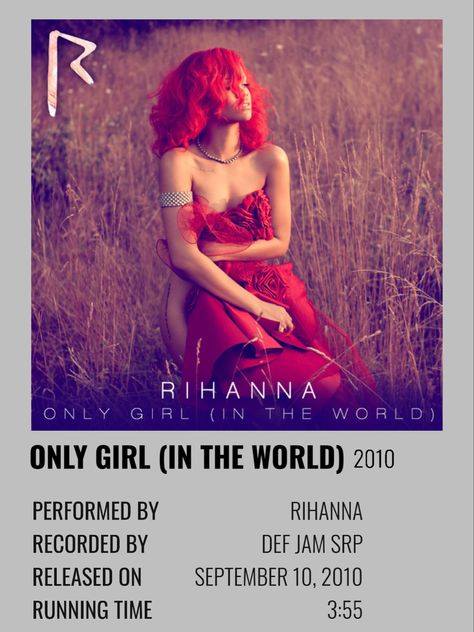 90s vintage polaroid of rihanna’s only girl in the world cover Music Poster Ideas, Def Jam, Polaroid Poster, Vintage Polaroid, Girl Posters, Poster Ideas, Only Girl, Music Poster, 90s Vintage