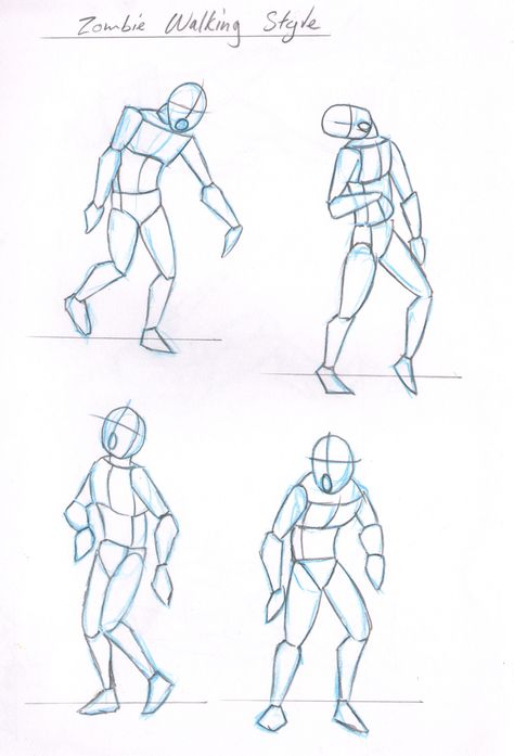 Zombie Stance Reference, Zombie Base Drawing, Zombie Pose Reference Drawing, Zombie Poses Drawing, Zombie Drawing Reference, Zombie Drawing Sketch, Animatic Ideas, Zombie Pose Reference, Zombie Character Design