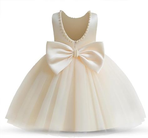 Amazon.com: HNXDYY Toddler Girls Dresses Baby Girl Tutu Dress Princess Beaded Birthday Dress #2029-C Champagne 6-12 Months: Clothing, Shoes & Jewelry Baby Princess Birthday Party, Baby Princess Dress, Princess Jasmine Costume, Toddler Girl Dress, Toddler Party Dress