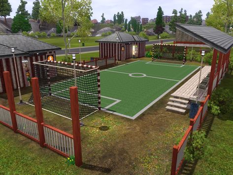 Home Soccer Field Outdoor, Small Soccer Field Backyard, Home Soccer Field, Backyard Soccer Field, Soccer Backyard, Futsal Court, Turf Backyard, Sports Facility Architecture, Sports Turf