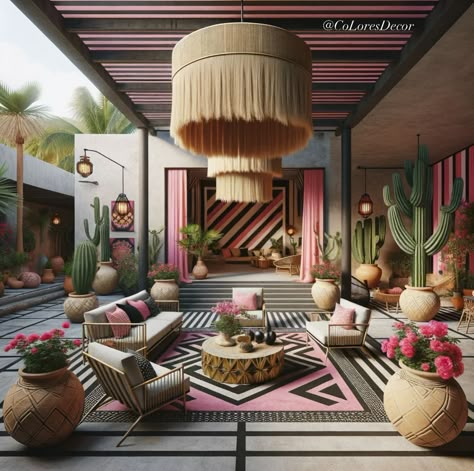 🇲🇽 To Celebrate one of our FAVORITE events in our Hometown: My @giLherrera twist of Modern Mexican Hacienda Outdoor Living with a Tulum/Cabo Touch & Palm Springs SPLASH- Don’t Miss @modernism_week 2025♥️ . At CoLores Decor Our team is constantly experimenting with textures & “WOW” styles for a UNIQUE statement design for any room…Introducing TOP 🇲🇽 MeXican Artisan Design & CATAPULTING our culture’s Talent through the vision of our founder, GiL Herrera @giLherrera ♥️ . We work with many Hotels... Modern Mexican Hacienda, Modernism Week Palm Springs, Mexican Hacienda, Artisan Decor, Interior Design Gallery, Outdoor Remodel, Modern Mexican, Palm Spring, Pink Houses