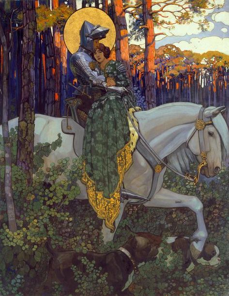 Image: Maximilian Liebenwein - The Legend of Saint George: The Rescue Art Fer, Istoria Artei, 동화 삽화, Fairytale Illustration, Arte Inspo, Fairytale Art, Art Et Illustration, Arte Fantasy, Romantic Art