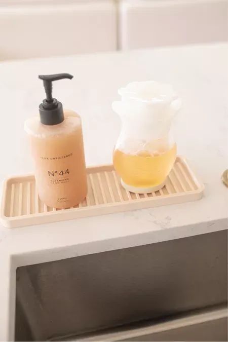 Dish Soap Dispenser Kitchen, Soap Dispenser Kitchen, Under The Sink Storage, Soap Organization, Teresa Caruso, Sink Organization, Kitchen Sink Organization, Sink Soap Dispenser