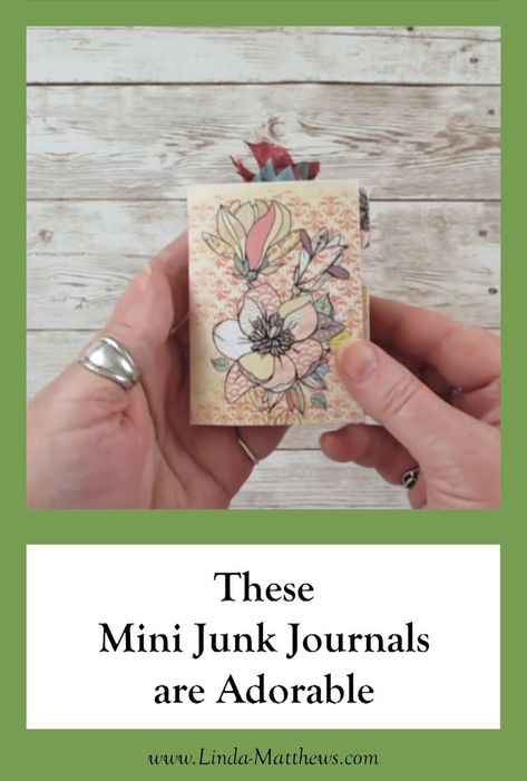 Chipboard Mini Albums Ideas, How To Make Mini Journal Book, Mini Handmade Cards, Mini Junk Journal Tutorial, How To Make Mini Books Tutorials, Mini Junk Journal Ideas, Mini Journal Diy, Mini Junk Journals, How To Make A Mini Book