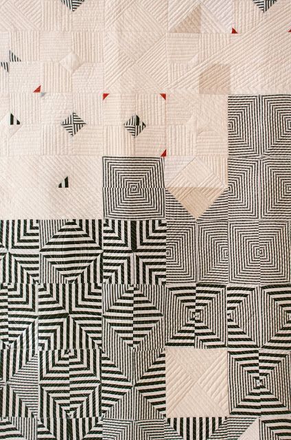 Quilt Story- A feature on Pamela Wiley | Quiltstory | Bloglovin’ Black And White Quilt, Quilt Stories, Black And White Quilts, Quilt Modernen, Cozy Quilts, Contemporary Quilts, Quilt Design, Art Quilt, Modern Quilt