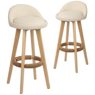 Beige Bar Stools, Seat Foam, Bar Stool Chairs, Leather Bar Stools, Leather Frames, Leather Bar, Stool Chair, Swivel Seating, Counter Height Stools