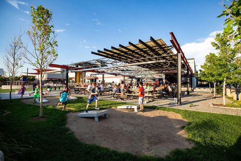 Denver Family Friendly Breweries and Beer Gardens to Visit - Thrillist Denver Breweries, Beer Hall, Air Traffic Control, Traveling Tips, Local Bands, Beer Company, Sunny Afternoon, Brew Pub, Tap Room