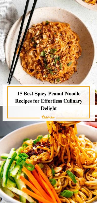 Spice up your culinary repertoire with the 15 Best Spicy Peanut Noodle Recipes! From quick weeknight dinners to flavorful lunches, enjoy the effortless delight of these tantalizing noodle dishes packed with spicy peanut goodness. 🌶️🥜🍜 


#DishPulse #SpicyPeanutNoodleDelight #RecipeInspiration #AsianCuisine #FoodieFaves #HomeCooking #NoodleLover 𝗙𝗼𝗹𝗹𝗼𝘄 𝗳𝗼𝗿 𝗰𝘂𝗿𝗮𝘁𝗲𝗱 𝗰𝗼𝗹𝗹𝗲𝗰𝘁𝗶𝗼𝗻𝘀! Easy Spicy Peanut Noodles, Easy Peanut Noodle Recipe, Thai Noodle Recipe, Peanut Noodles With Chicken, Peanut Noodles Recipe, Best Baklava Recipe, Thai Recipes Noodles, Saltimbocca Recipe, Spicy Thai Noodles