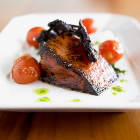 Jeffrey Fournier's Watermelon "Steak" - New England Today Watermelon Dishes, Savory Watermelon Recipes, Watermelon Steak, New England Recipes, England Recipes, Restaurants In Boston, Roasting Times, Boston Restaurants, New England Travel