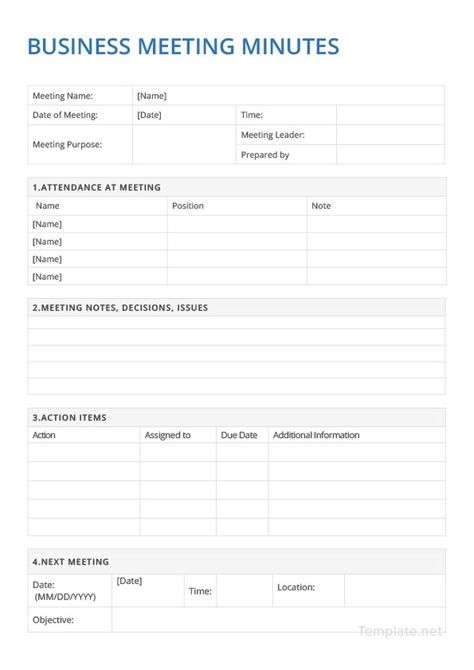 Free Sample Business Meeting Minutes Template Personal Assistant Planner, Committee Meeting Agenda Template, Minute Meeting Template, Meeting Template Free Printable, Meeting Planner Template, How To Write Minutes For A Meeting, Meeting Minutes Template Free Printable, Meeting Notes Printable Free, Minutes Of Meeting Sample