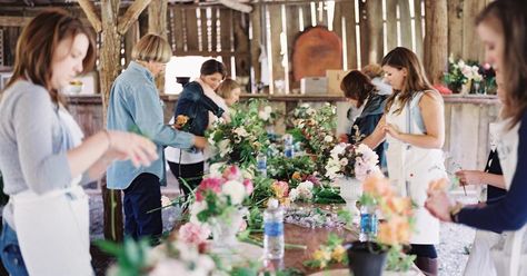 Have you ever thought about hosting workshops on your flower farm? If 
you’re looking for additional revenue, flower farm workshops can be a 
profitable option. In this article, learn from one farmer-florist as she 
shares creative revenue-building ideas for your floral business. Hosting Workshops, Farm Workshop, Farmer Florist, Flower Workshop, Farm Flowers, Flower Boquet, Garden Workshops, Floral Business, Dried Flower Wreaths