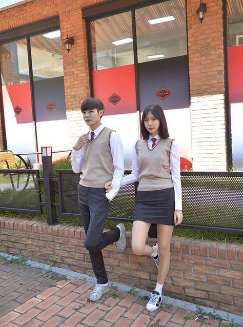 Korean School Uniforms - Official Korean Fashion School Uniforms Korean, Korea School Uniform, School Uniform Png, Ulzzang School, Private School Uniforms, Korean School, High School Uniform, Anime Uniform, School Uniform Fashion