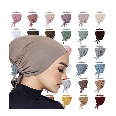 Hijab Inner, Inner Hijab, Hijab Caps, Braut Make-up, Muslim Hijab, Hijab Scarf, Turban Hat, Scarf Headband, Turban Headbands