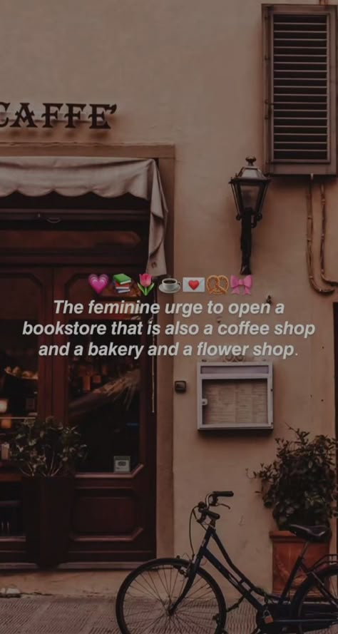 Book lovers coffee lovers bakery lovers flower lovers Library Cafe, Opening A Coffee Shop, Feminine Urge, Bookstore Cafe, Coffee Shop Aesthetic, Book Cafe, Coffee And Books, Coffee Shops, Just Girly Things