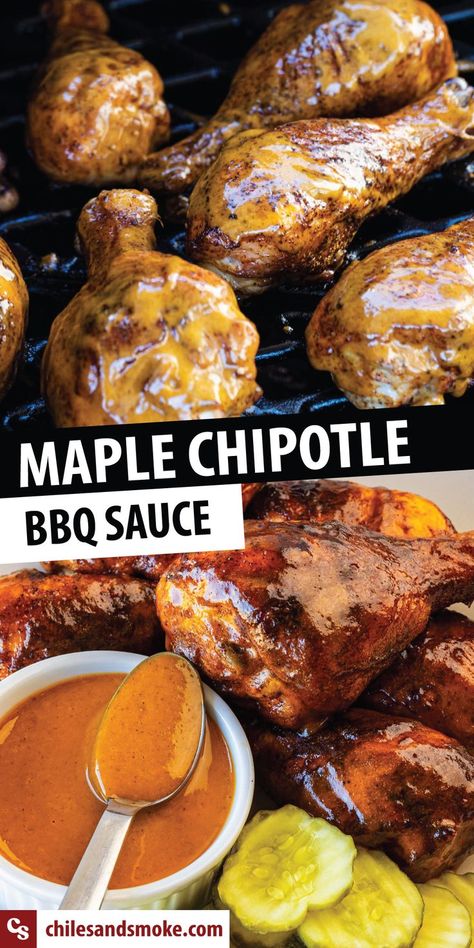 Marinate Pork Chops, Maple Chipotle Sauce, Chipotle Bbq Sauce Recipe, Chipotle Bbq Sauce, Best Sauce Recipe, Marinated Pork Chops, Homemade Sauce Recipes, Bbq Sauce Recipe, Bbq Sauce Homemade