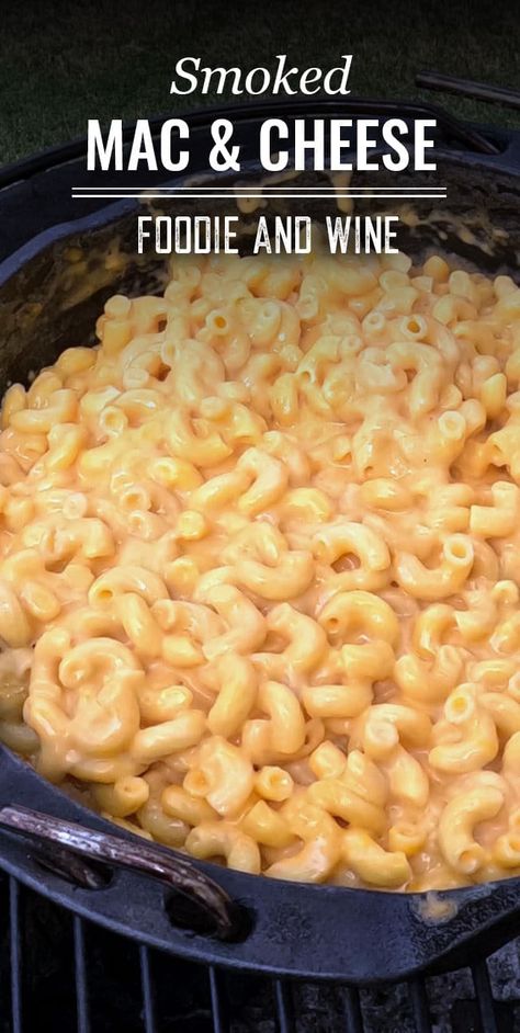 Best Smoked Mac And Cheese Recipes, Smoker Mac And Cheese, Bbq Mac And Cheese Recipe, Smoked Mac N Cheese Recipe, Grilled Mac And Cheese, Pellet Smoker Recipes, Traeger Smoker, Smoked Mac And Cheese, Smoked Recipes