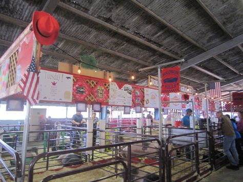 swine decor country Pig Pen Decorating Ideas Fair, County Fair Stall Decorations Ideas, County Fair Decorations, Fair Decorations, 4h Fair, Pen Decoration, Fair Season, Stall Decorations, Livestock Barn