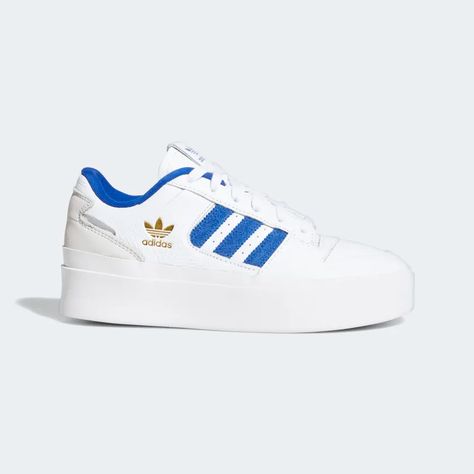 Forum Bonega Shoes, Bonega Shoes, Womens Adidas Shoes, Adidas Nizza Platform, Adidas Forum, Adidas Sneakers Women, Royal Blue And Gold, Women Lifestyle, Grey Adidas