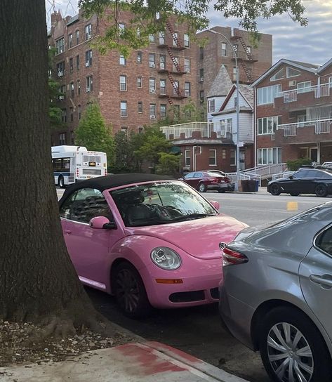 Punch Buggy Aesthetic, Punch Buggy Car, Pink Punch Buggy, Pink Buggy, Car Girlfriend, Pink Vw Beetle, Pink Volkswagen Beetle, Punch Buggy, Pink Beetle