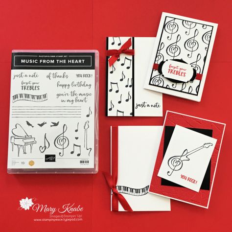 Music Cards, Musical Cards, Up Music, Hello Cards, Farewell Gifts, Card Sentiments, Heart Stamp, Whisper White, Music Themed