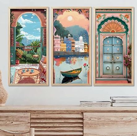 "Bring a piece of India’s rich heritage into your home with Pichwai wall art. These intricate paintings, traditionally depicting tales of Lord Krishna, will add timeless beauty and spirituality to your decor." Painting For Wall, Wall Art Diy Paint, Painting For Home, Hanging Paintings, Indian Art Paintings, Drawing Images, Gouache Painting, Traditional Indian, Wall D