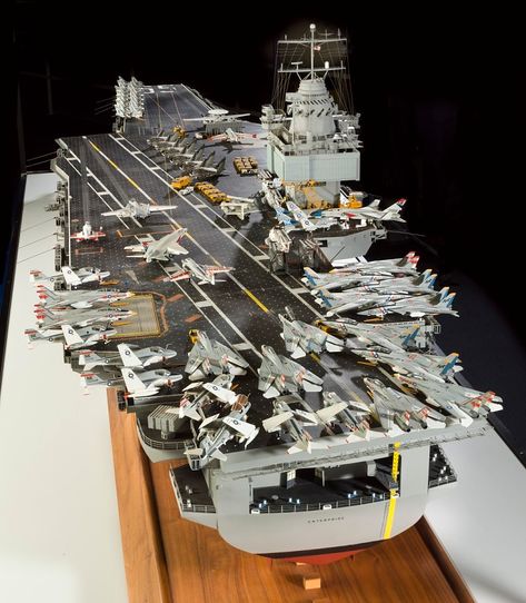 Model, Aircraft Carrier, USS Enterprise | National Air and Space Museum Tomcat F14, Uss Enterprise Cvn 65, Ku Art, Uss Lexington, Model Warships, Scale Model Ships, Model Ship Building, Navy Aircraft Carrier, Aircraft Carriers