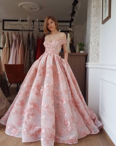 A Line Pink Prom Dress, Cherry Blossom Dress Gowns, Pink Flower Gown, Cherry Blossom Gown, Cherry Blossom Dresses, Cherry Blossom Quinceanera Dresses, Cherry Blossom Wedding Dress, Pink Long Dresses, Light Pink Wedding Dress