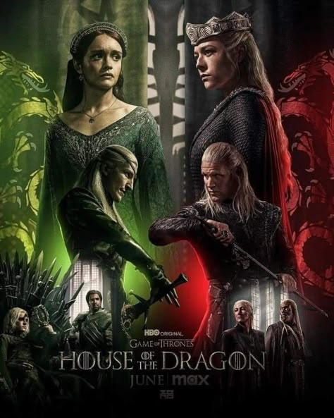 House Of The Dragon Season 2 Poster, House Of Dragons Poster, House If The Dragon, House Of Dragon Dragons, House Of The Dragon Season 2, House Of The Dragon Art, House Of The Dragon Dragons, House Of The Dragon Poster, Got Houses