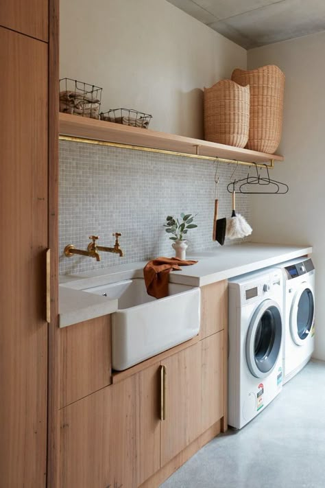 Dream Laundry Room, Laundry Design, Laundry Room Renovation, Modern Laundry Rooms, Laundry Ideas, Laundry Room Inspiration, Laundry Room Remodel, Contemporary Coastal, Laundry Room Storage