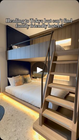 18K views · 1.6K reactions | Have you seen hotels with bunk bed?!

Was searching for a hotel in Tokyo that can fit our family of 4 but most of the hotels either have very limited family rooms that gets fully booked months before the travel dates or very tiny room that requires four of us to squeeze into two twin bed. 

Came across this relatively new hotel that has bunk bed and thought that this was such a good idea for land scarce Tokyo. The room we booked has a queen bed at the lower bunk, single bed at the upper bunk and an additional sofa bed so this room is large enough for even 4 adults. They even have larger rooms that could fit 6-8 people.

Location wise, this is not the best as it is 10 minutes walk from Ryogoku station but there are lots of eateries around and Ryogoku station is Adult Double Bunk Beds, Bunk Beds Small Room Ideas, Bunk Bed For Adults, Adult Bunk Bed, Bunk Beds For Adults, Room With Bunk Beds, Bunk Beds Small Room, Hotel In Tokyo, Girls Bunk Beds