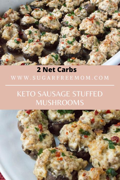 Stuffed Mushrooms With Sausage, Keto Stuffed Mushrooms, Sausage Stuffed Mushrooms, Low Fat Low Carb, Boiled Egg Diet Plan, No Carb Recipes, Boiled Egg Diet, Low Carb Appetizers, Best Low Carb Recipes