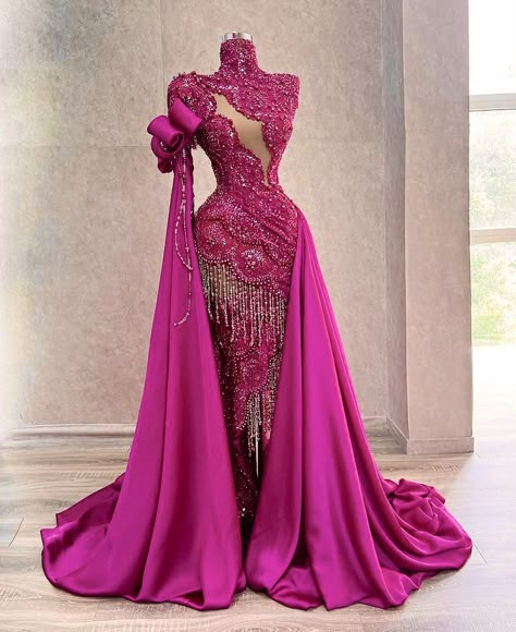 Bridal Dress Fashion, Glamour Dress, Women's Evening Dresses, Gala Dresses, Prom Dresses With Sleeves, Glam Dresses, Beaded Dress, Couture Dresses, Bride Dress