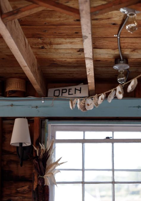 Kitchen of the Week: A Couple's Summer Kitchen in a Former Lobster Shack - Remodelista Fishing Village Aesthetic, Coastal Shack, Beach Shack Aesthetic, Fisherman Cottage, Dan In Real Life, Nautical Bar, Summer Camp Aesthetic, Beach Shacks, Lobster Buoys