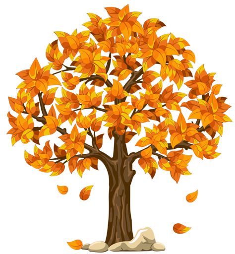 Fall Tree Drawing, Fall Clip Art, Fall Clipart, Fall Tree, Tree Clipart, Tree Png, Autumn Tree, Autumn Crafts, Image Icon