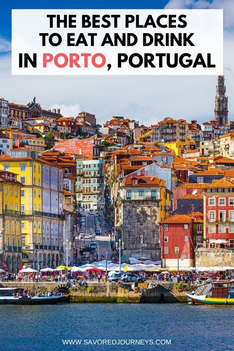 Click to see the best places to eat and drink in Porto, Portugal - from Michelin star restaurants to the best Port houses. | Porto restaurants | Port Houses in Porto | Vila Nova de Gaia | #porthouses | #porto Things To Do In Portugal, Porto Travel Guide, Porto Portugal Travel, Things To Do In Porto, Porto Travel, Portugal Vacation, Places In Portugal, Portugal Travel Guide, Braga Portugal