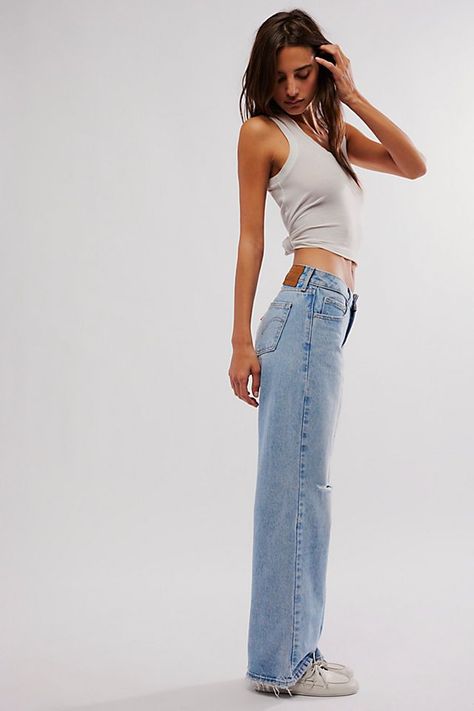 Best Basic Jeans, Size 4 Jeans, Vintage Style Jeans, Garage Low Rise Jeans, Levis Light Wash Jeans, Low Rise Jeans Levis, Levis Low Rise Jeans, Levis Low Loose Jeans, Low Rise Straight Leg Jeans Outfit