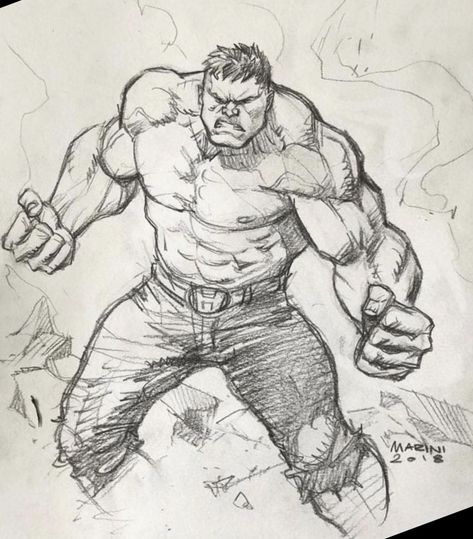 Avengers Characters Drawings, Hulk Pencil Drawing, Hulk Pencil Sketch, Super Heroes Drawings, Marvel Artwork Drawing, Hulk Sketch Pencil Drawing, Hulk Smash Drawing, Marvel Hulk Art, Green Goblin Sketch