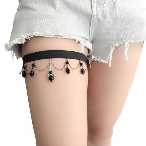 Diy Leg Garter, Thigh Bracelet, Thigh Accessories, Thigh Chain Jewelry, Thigh Garters, Thigh Jewelry, Thigh Band, Thigh Straps, Thigh Garter