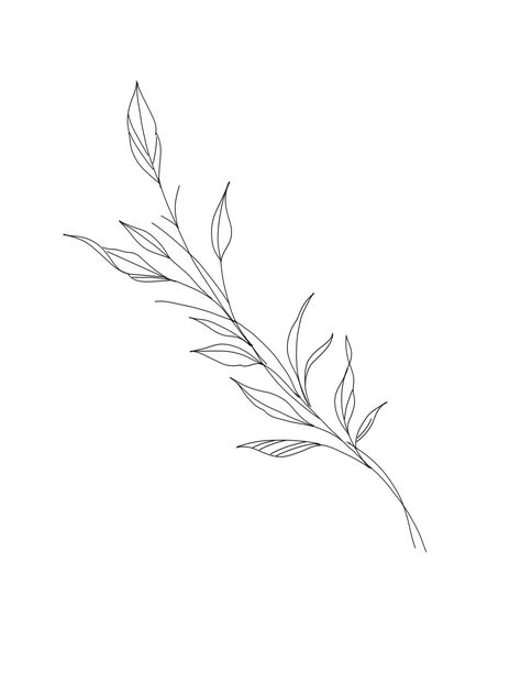 Eucalyptus Branch Tattoo, Eucalyptus Tattoo, Minimal Tattoo Designs, Minimal Tattoo Ideas, Tattoos Inspiration, Tattoo Flowers, Feuille Eucalyptus, Tattoo Templates, Willow Leaf