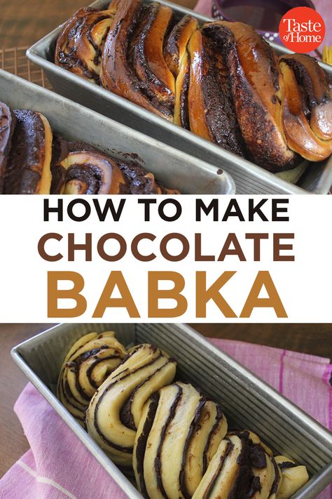 Babka Bread, Chocolate Brioche, Marble Chocolate, Babka Recipe, Chocolate Babka, Brioche Bread, Sweet Dough, Bread Loaf, Bread Recipes Sweet