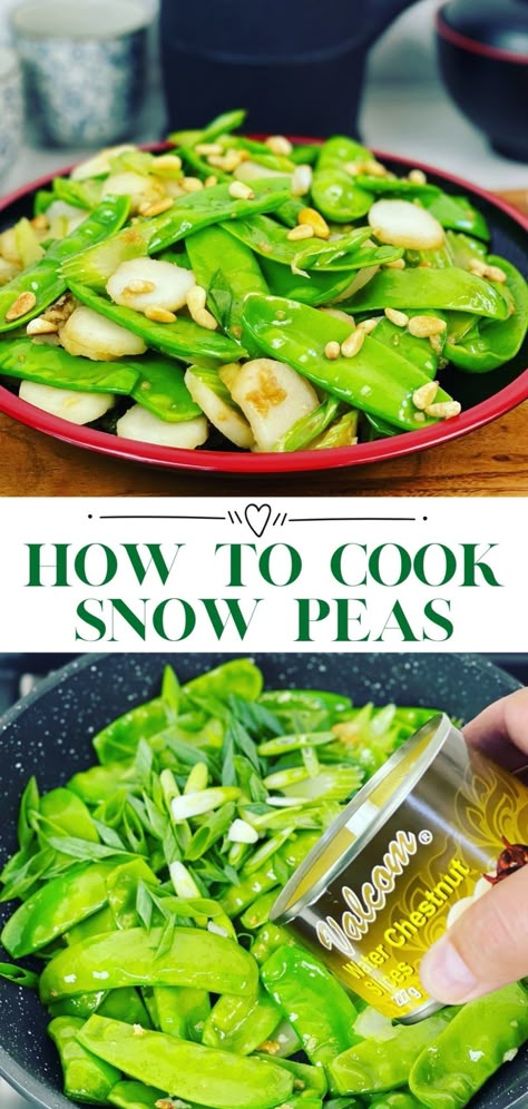 Snow Pea Recipes Side Dishes, Recipes For Snow Peas, Sauteed Snow Peas Recipe, How To Cook Snow Peas, Asian Snow Peas Recipe, Snow Pea Recipes, Snow Peas Recipe Side Dishes, Cooking Snow Peas, Pea Pods Recipe