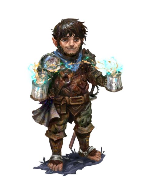 Male Halfling Cleric of Cayden Cailean - Pathfinder PFRPG DND D&D 3.5 5E 5th ed d20 fantasy Dnd Halfling, Halfling Rogue, Cult Games, Arcane Trickster, Hobbit Art, Pathfinder Character, Dnd Races, Heroic Fantasy, The Elder Scrolls