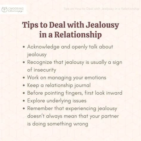 15 Ways to Deal With Jealousy in a Relationship Jealousy In Poly Relationships, How To Deal With Jealousy Relationships, Overcoming Jealousy In Relationships, How To Not Be Jealous In A Relationship, How To Get Over Jealousy, How To Deal With Jealousy, Jealousy Quotes Relationship, Jealousy Relationship, How To Stop Jealousy