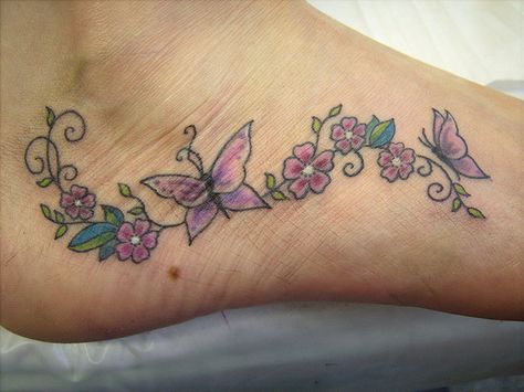 tattoo Side Foot Tattoos For Women, Mums Tattoo, Side Foot Tattoos, Anklet Tattoos For Women, Butterfly Ankle Tattoos, Tattoo Pretty, M Tattoos, Ankle Tattoos For Women, Ankle Tattoos