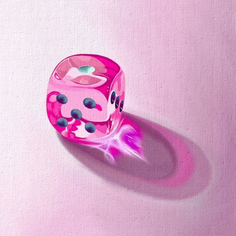 Roll the dice 🎲💞 I’ve been doing ten minute sessions on this one during nap times over the last few weeks, and it’s finally finished! (I think!) iPad painting definitely lends itself better to dipping in and out and painting more casually - plus painting in your pjs on the sofa, what’s not to like 🤪 I don’t think I’ll ever leave the oil paints behind; but it’s definitely really fun dabbling with digital! Swipe to see the timelapse video, and the painting flipped round - I realised in a l... Dice Painting, Baddie Stuff, Nap Times, Ipad Painting, Timelapse Video, Aura Wallpaper, Roll The Dice, Pink Painting, Gcse Art