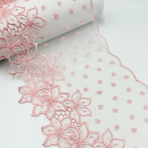 20Yards Floral Embroidered Lace Trim Skirt Hem Underwear Sewing Craft DIY Apparel Fabric Dress Lace Lace Trim Skirt, Dress Lace, Embroidered Lace, Apparel Fabric, Craft Diy, Dress Fabric, Diy Clothes, Lace Trim, Lace Dress