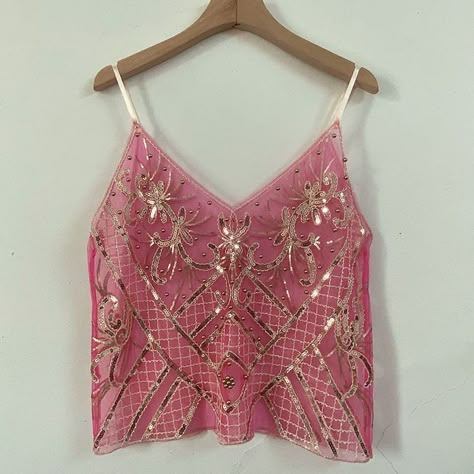 New Fashion 2023, Summer Outfits Work Office Wear, Cool Tank Tops, Etsy Tops, Summer Sequins, Spring Party Outfit, Beaded Clothing, Fall Dresses For Women, Sequin Art