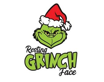 Grinch Face Svg Free, Face Svg Free, Resting Grinch Face, Grinch Face Svg, Grinch Png, Svg Grinch, Grinch Face, Grinch Svg, Heat Transfer Design