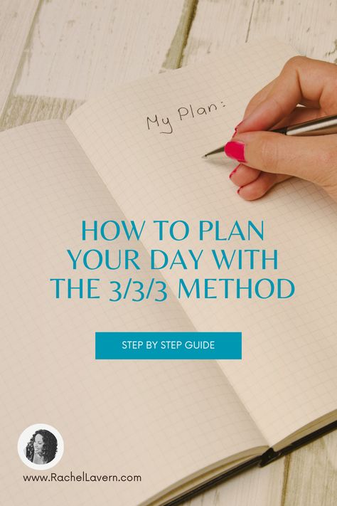 Do you want to work smarter and happier? Try this simple method to plan your day: spend three hours on your most important project, complete three shorter tasks, and do three maintenance activities. This will help you focus on what matters most, while also taking care of the other aspects of your life. Learn more about the 3/3/3 technique in this article. #PlanYourDay #WorkSmarterAndHappier #ProductivityTips #ThriveMyWay 3 3 3 Method, 3 3 3 Method Productivity, How To Plan Your Day, What To Do In Life, Plan The Day, Plan Your Life, Day Planning, Organizing Time Management, Study Tips For Students