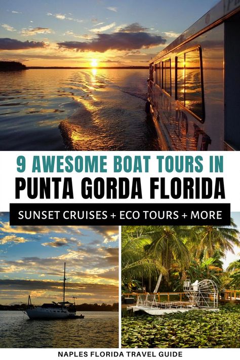 Florida Keys Beaches, Punta Gorda Florida, Florida Holiday, Florida Travel Guide, North America Travel Destinations, Everglades Florida, Vacation Usa, Sunset Cruise, Road Trip Fun